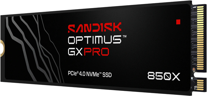 Dysk SSD SANDISK Optimus GX PRO 850X 4TB M.2 2280 NVMe PCIe 4.0 4x 3D NAND TLC (SDSP81400TAN-000E0) - obraz 2