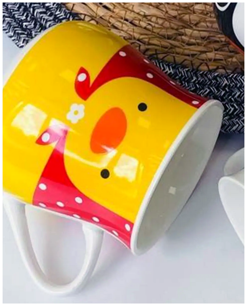 Керамічний кухоль 450 мл для чаю з бамбуковою кришкою Love Cup колір жовтий SQ-25328 - зображення 9