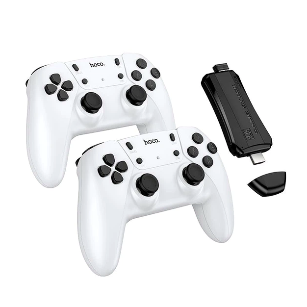 Игровая консоль Hoco TGA31 Collection Game Box с двумя беспроводными контроллерами черная для ретро-игр Black - изображение 5