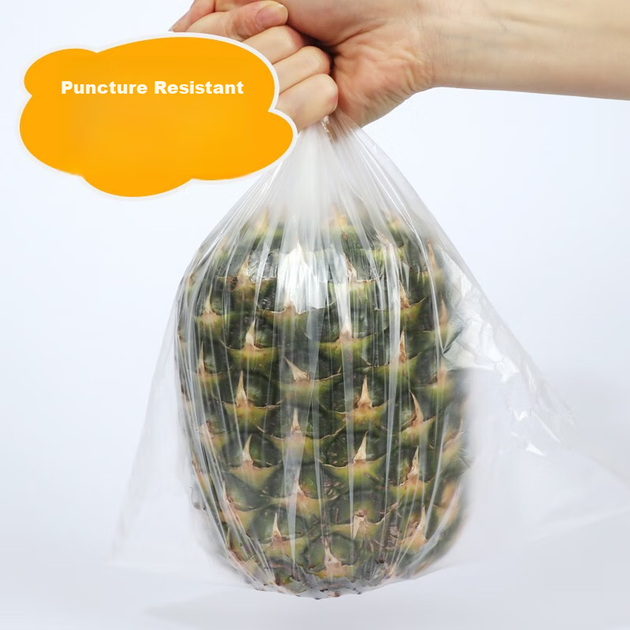 Перфоровані пакети для зберігання продуктів MIAOJIE з товстими загостреними краями, великого розміру, 450 шт., пластикові пакети для харчових продуктів - зображення 5