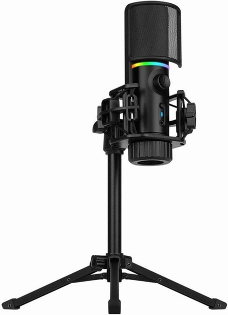 Микрофон для ПК/ для стриминга, подкастов Streamplify MIC TRIPOD-48-RGB-TP (SPMC-MZ1C127.11) - Фото 2 Микрофон для ПК/ для стриминга, подкастов Streamplify MIC TRIPOD-48-RGB-TP (SPMC-MZ1C127.11) - изображение 2