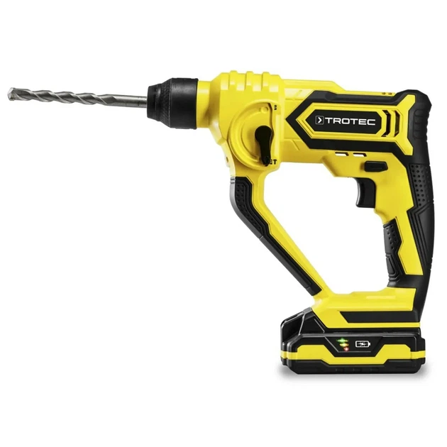 Перфоратор акумуляторний Trotec 20V 2Аг 1,6 кг Жовтий - зображення 2