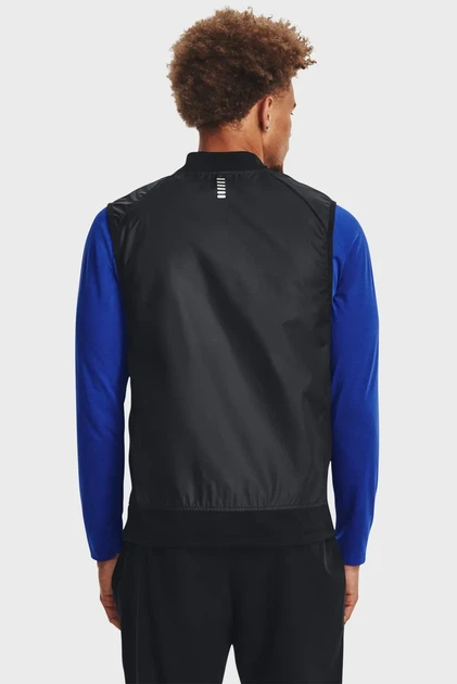 Чоловічий чорний жилет UA STRM INS RUN VEST 1380870-001 - зображення 3