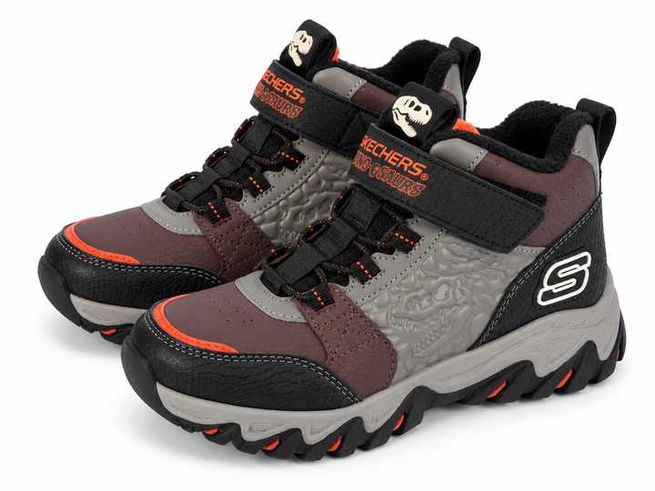 Черевики дитячі Skechers Dino коричневі з чорними вставками з легким утепленням 28,5(18 см) - Фото 9 Черевики дитячі Skechers Dino коричневі з чорними вставками з легким утепленням 28,5(18 см) - зображення 9