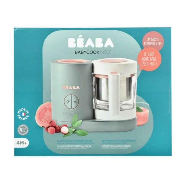 Пароварка – блендер Beaba Babycook Eucalyptus Neo зелений - изображение 5