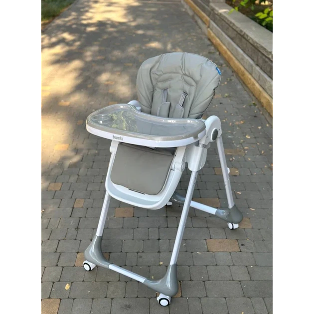 Детский Стульчик для кормления BAMBI M 3233L Light Gray - Фото 1 Детский Стульчик для кормления BAMBI M 3233L Light Gray - изображение 1
