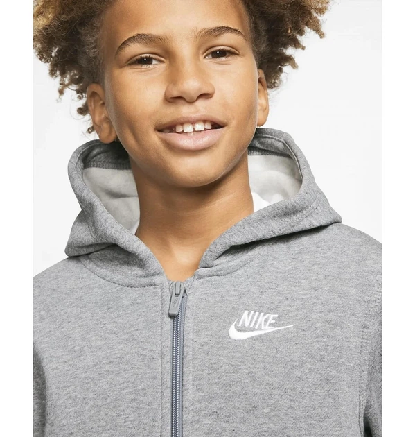 Дитяча толстовка Nike B Nsw Hoodie Fz Club 122-128 СM BV3699-091 - зображення 4