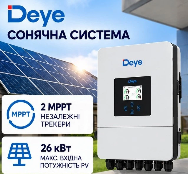 Гибридный инвертор DEYE 20 квт 3 ф | DEYE SUN-20K-SG05LP3-EU-SM2 | Трехфазный - изображение 3