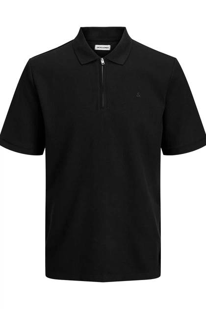Футболка поло Jack&Jones чорна 4XL (500615-black-12284) - Фото 2 Футболка поло Jack&Jones чорна 4XL (500615-black-12284) - изображение 2