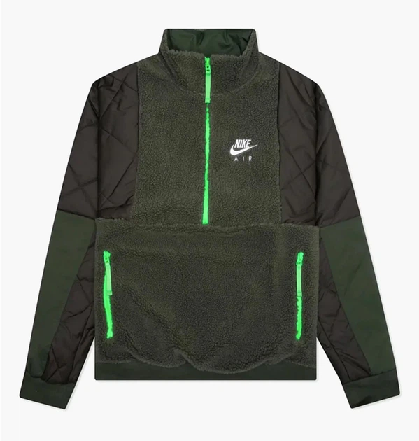 Куртка чоловіча Nike Sportswear Sherpa Half Zip Jacket XL Зелений DD6446-335 - Фото 1 Куртка чоловіча Nike Sportswear Sherpa Half Zip Jacket XL Зелений DD6446-335 - зображення 1