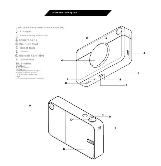Камера мгновенной печати Kodak PRINTOMATIC Green-White - изображение 5