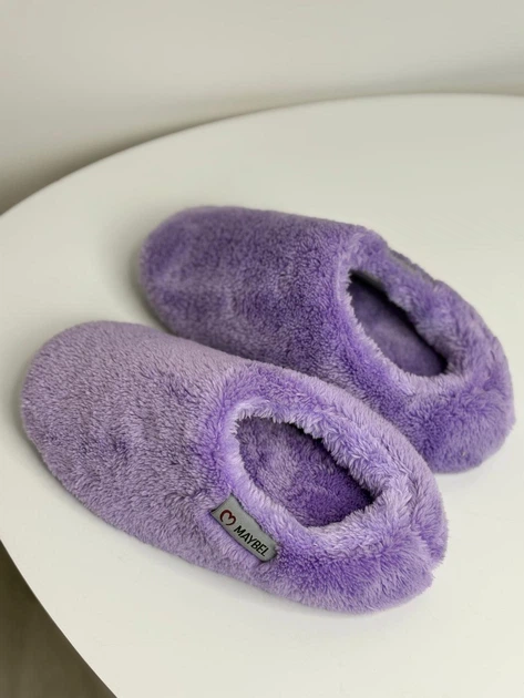 Капці дитячі домашні махрові Бузкові Maybel 28-29 333-99 (4219_2) - зображення 2
