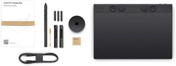 Графічний планшет Wacom Intuos Pro Medium PTK670 + Pro Pen 3 Black - Фото 8 Графічний планшет Wacom Intuos Pro Medium PTK670 + Pro Pen 3 Black - зображення 8