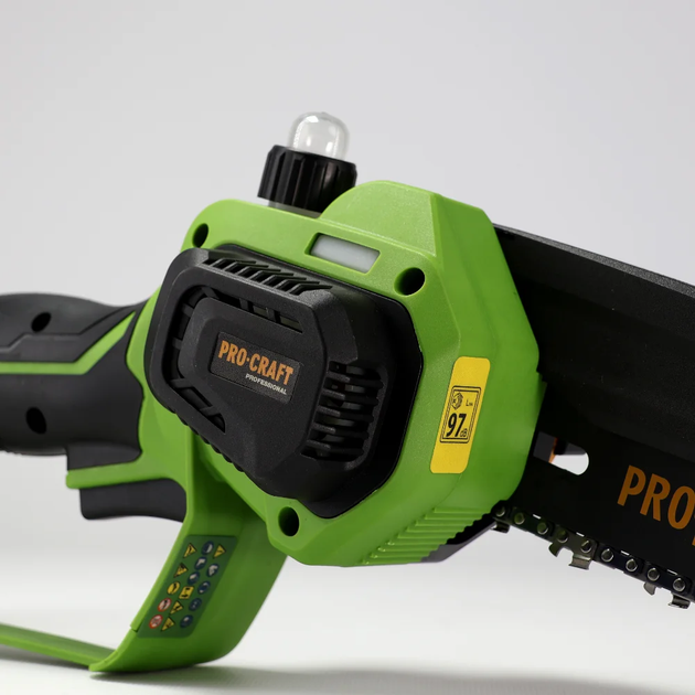 Аккумуляторная мини пила Procraft PKA44 20В, 2 шины 6/8", 2 цепи, бесщеточный двигатель - изображение 7