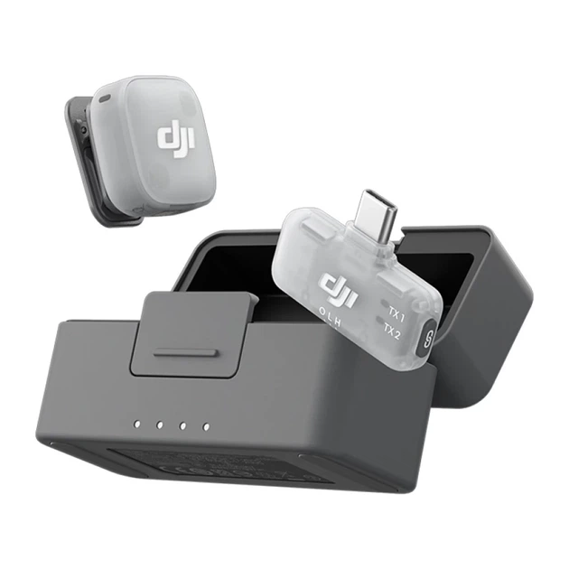 Система беспроводных микрофонов DJI Mic Mini 2 (1 TX + 1 Mobile RX + зарядный кейс) (CP.RN.00000533.01) - Фото 6 Система беспроводных микрофонов DJI Mic Mini 2 (1 TX + 1 Mobile RX + зарядный кейс) (CP.RN.00000533.01) - изображение 6