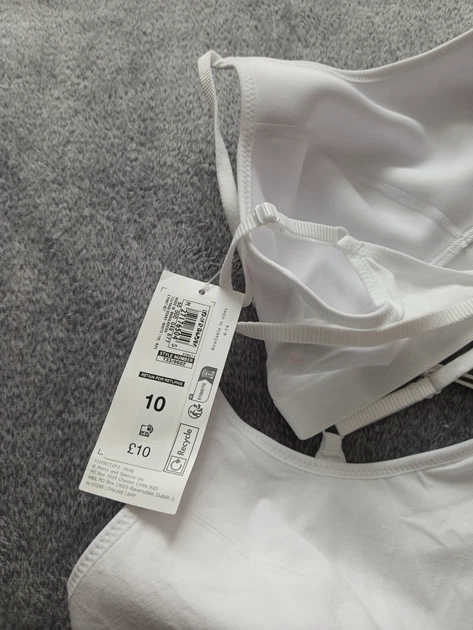 Набор топов / бюстгальтеров Marks & Spencer Firstbra Crop Top (2 шт.) р. 10 (38) белые - изображение 3
