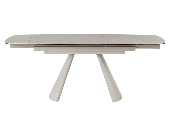 Стол обеденный раскладной ProDobro BROOKLYN CERAMIC 140(200)х80, керамика+стекло, серый мат - Фото 2 Стол обеденный раскладной ProDobro BROOKLYN CERAMIC 140(200)х80, керамика+стекло, серый мат - изображение 2