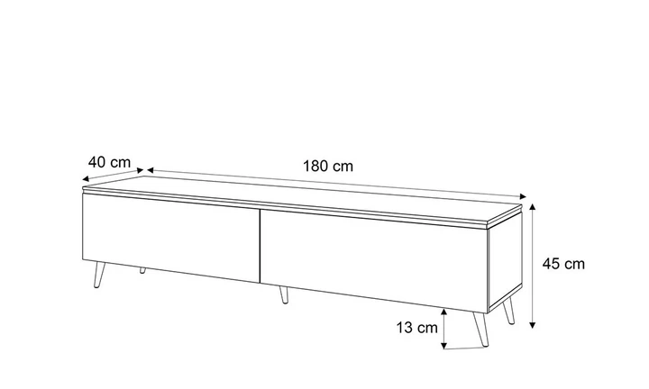 Тумба под ТВ Моника Welovemebel белая 1800x400x495 мм на 2 ящика - Фото 6 Тумба под ТВ Моника Welovemebel белая 1800x400x495 мм на 2 ящика - изображение 6