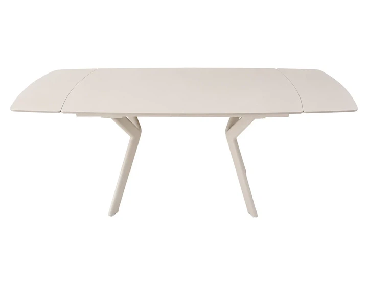 Стол раскладной ProDobro NOREEN CERAMIC 140(200)*80 белый/кашемир - Фото 2 Стол раскладной ProDobro NOREEN CERAMIC 140(200)*80 белый/кашемир - изображение 2