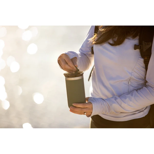 Термокружка Wacaco Octaroma Grande 435 мл зеленая из нержавеющей стали - изображение 4