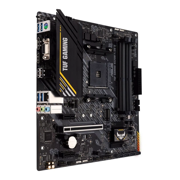 Материнская плата ASUS TUF GAMING A520M-PLUS II (sAM4, AMD A520, DDR4, mATX) - Фото 3 Материнская плата ASUS TUF GAMING A520M-PLUS II (sAM4, AMD A520, DDR4, mATX) - изображение 3