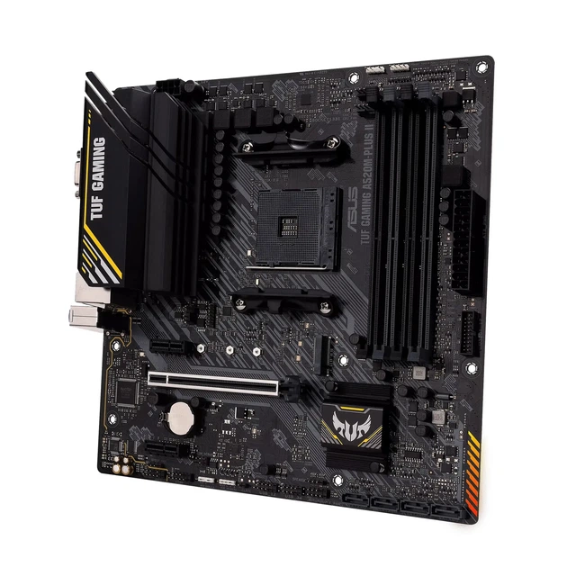Материнская плата ASUS TUF GAMING A520M-PLUS II (sAM4, AMD A520, DDR4, mATX) - Фото 4 Материнская плата ASUS TUF GAMING A520M-PLUS II (sAM4, AMD A520, DDR4, mATX) - изображение 4