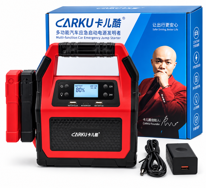 Пуско-зарядное устройство CARKU EPower-99C 12/24В, 3000А, 42000 мАч — бустер для легковых и грузовых авто - изображение 3