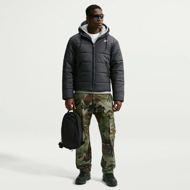 Куртка мужская Nike Access Filled Puffer M Чорний IO4895-010 - Фото 5 Куртка мужская Nike Access Filled Puffer M Чорний IO4895-010 - изображение 5