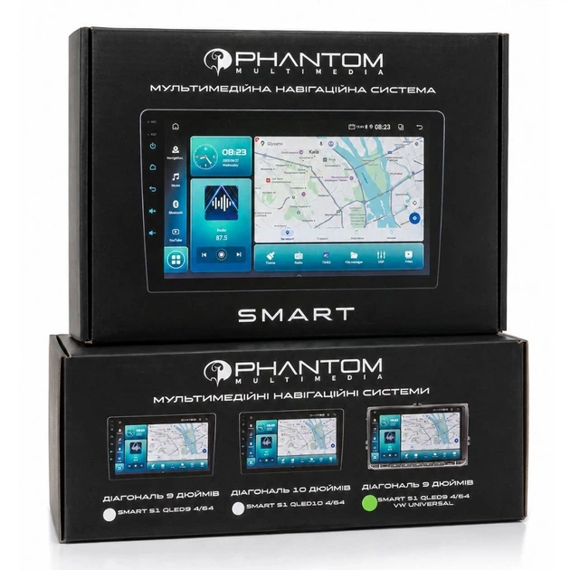 Автомагнітола Phantom SMART S1 QLED9 4/64 - изображение 2