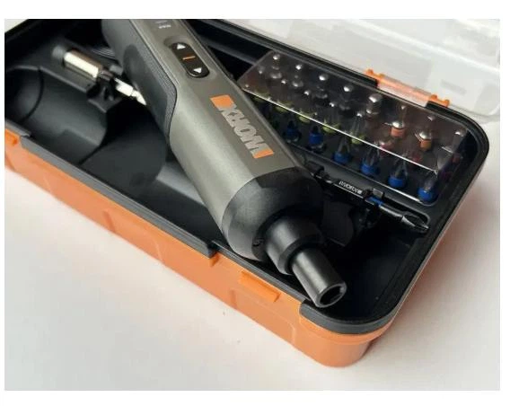 Акумуляторна викрутка Worx WX242 4V 2 А·год | 30 насадок | 7 режимів крутного моменту | USB Type-C | Кейс - зображення 6