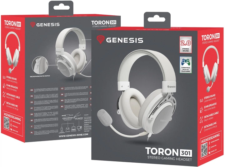 Słuchawki Genesis Toron 301 White (5901969444421) - obraz 8