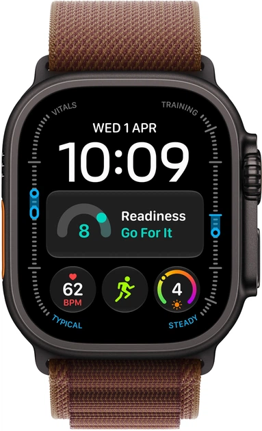Смарт-часы Apple Watch Ultra 4 GPS + Cellular 49mm Black Titanium Case with Burgundy Alpine Loop - L (MJC24QI/A) - Фото 2 Смарт-часы Apple Watch Ultra 4 GPS + Cellular 49mm Black Titanium Case with Burgundy Alpine Loop - L (MJC24QI/A) - изображение 2