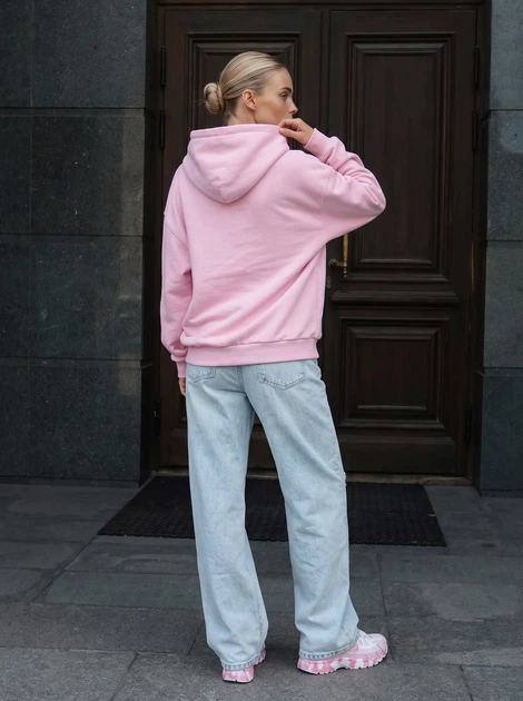 Жіноче худі Staff lav pink oversize fleece L - зображення 5
