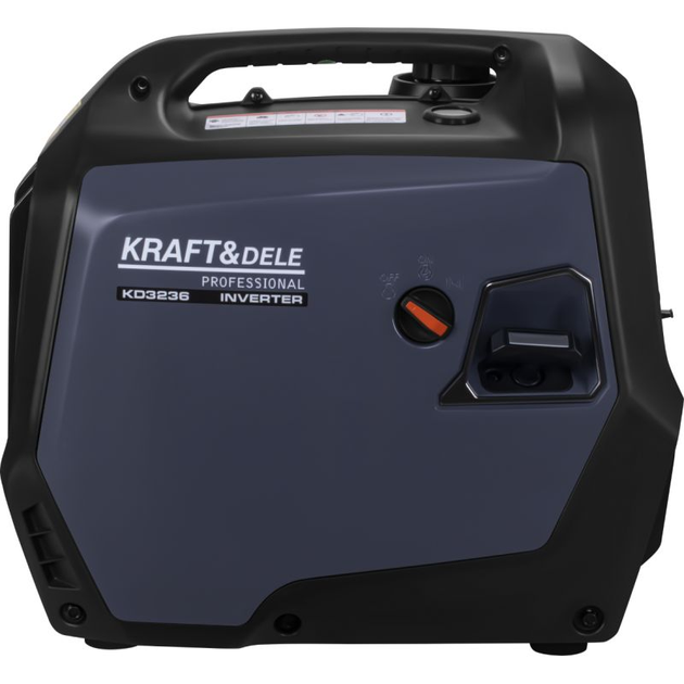 Генератор инверторный бензиновый Kraft&Dele KD3236 3.5/4 кВт бензогенератор компактный электрогенератор портативный с принудительным воздушным охлаждением для электроинструментов бытовых приборов электроники в доме гараже мастерской - изображение 4