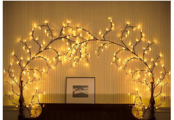 Гирлянда Ciskotu Willow Vine 144 LED с вилкой, светодиодная гирлянда-лоза в виде дерева, декоративная подсветка для комнаты - Фото 1 Гирлянда Ciskotu Willow Vine 144 LED с вилкой, светодиодная гирлянда-лоза в виде дерева, декоративная подсветка для комнаты - изображение 1