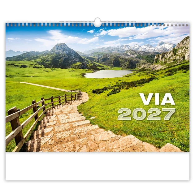 Календарь настенный Helma 2027 Via, 45x31,5 см (N133-27) - Фото 1 Календарь настенный Helma 2027 Via, 45x31,5 см (N133-27) - изображение 1
