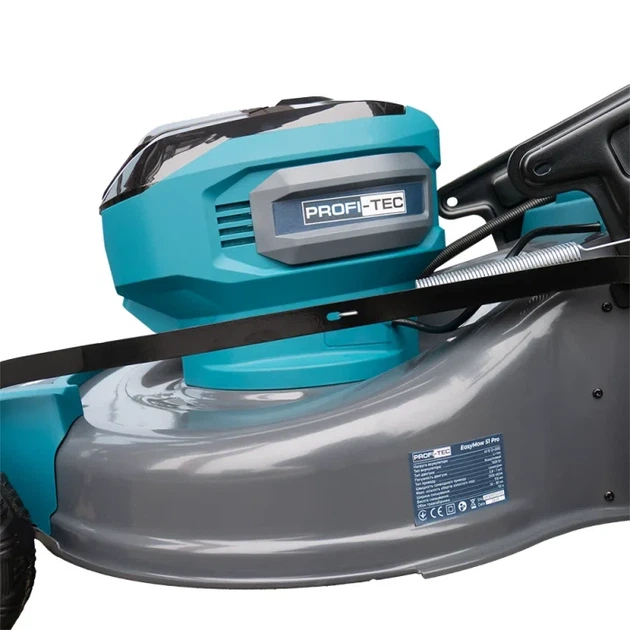 Акумуляторна самохідна газонокосарка PROFI-TEC EasyMow 51 Pro (40 В (2×20 В), безщітковий двигун, мульчування, ширина 510 мм, висота 30 - 80 мм, травозбірник 50 л) 2×PT2080EP (8.0 Аг), ЗП QBCD20/4 quick *2шт, коробка, Функція Мульчування (008524) - зображення 4
