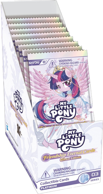 Zestaw kart Kayou My Little Pony: Frendship Eternal Cards - Moon Edition - Platinum Blister 12 szt. (6937187415058) - obraz 4