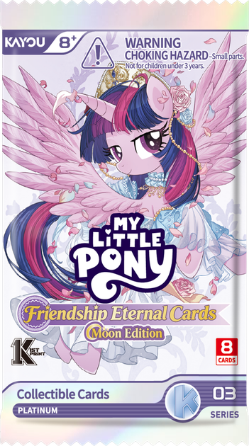 Zestaw kart Kayou My Little Pony: Frendship Eternal Cards - Moon Edition - Platinum Blister 12 szt. (6937187415058) - obraz 6