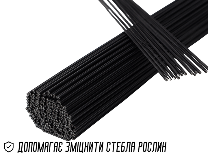 Проволока FROM FACTORY флористическая D=1мм х 40см Черный - изображение 11