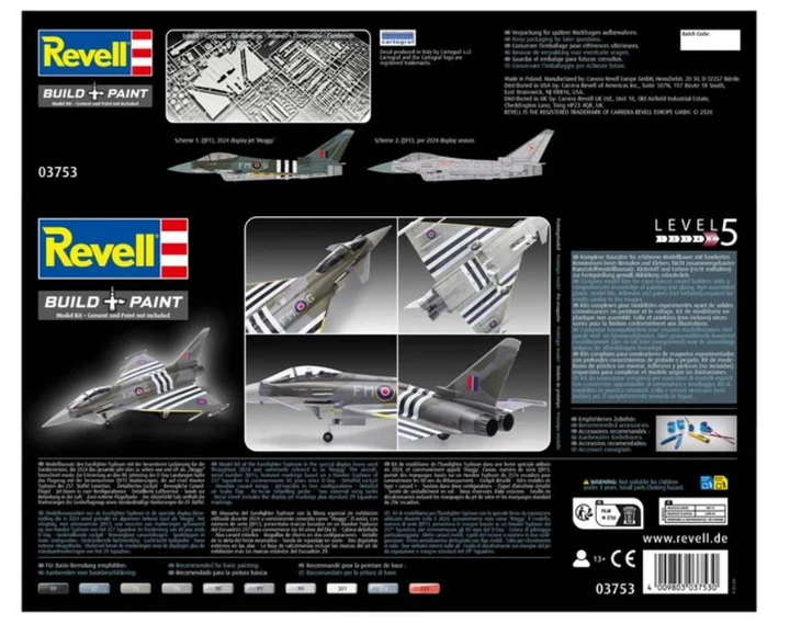 Збірна модель 1:48 винищувач Eurofighter Typhoon FGR.4 Revell 03753 - изображение 7