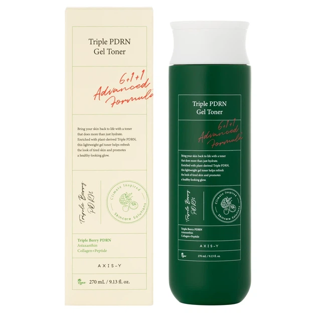 Успокаивающий гелевый тонер для лица Axis-Y Triple PDRN Gel Toner с растительным PDRN, 270 мл - изображение 3