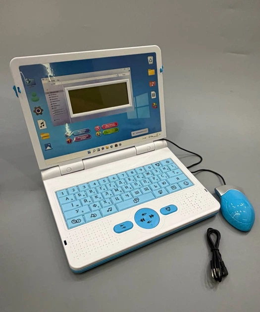 Ноутбук знаний WToys озвучивание на украинском и английском языке алфавит цифры скороговорки сказки песни загадки викторина (73693) - Фото 1 Ноутбук знаний WToys озвучивание на украинском и английском языке алфавит цифры скороговорки сказки песни загадки викторина (73693) - изображение 1