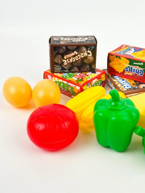 Игровой набор детская тележка с продуктами, корзина, магазин XG2008 - Фото 7 Игровой набор детская тележка с продуктами, корзина, магазин XG2008 - изображение 7