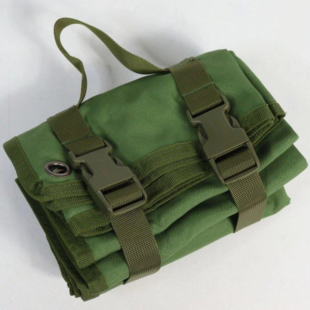 Складной коврик 200 × 70 см нейлон 900D с системой MOLLE олива - Фото 1 Складной коврик 200 × 70 см нейлон 900D с системой MOLLE олива - изображение 1