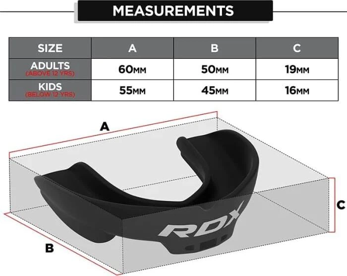 Капа RDX MOUTH GUARD JUNIOR чорний One Size - зображення 5