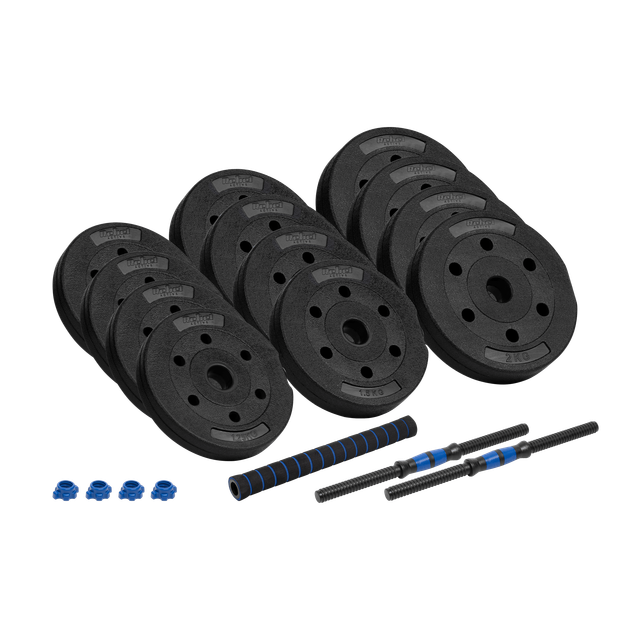 Бітумні гантелі Rebel ACTIVE RBA-2300 2×10 кг - зображення 3