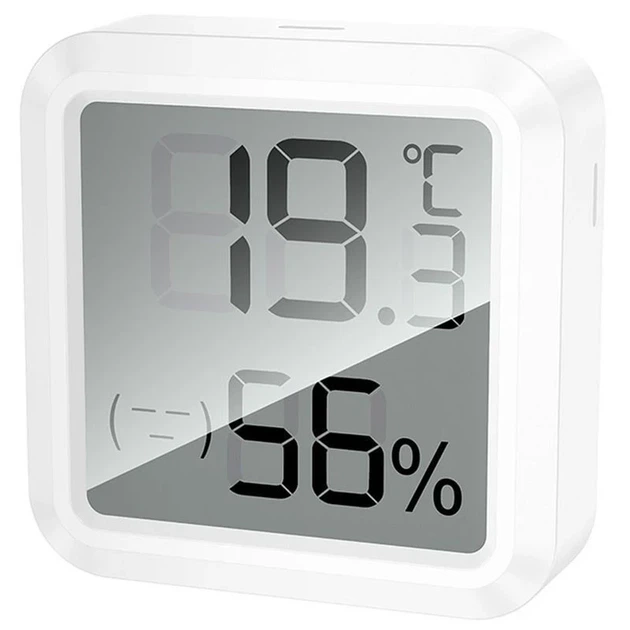 Термогигрометр Hoco HX40 2in1 Indoor электронный с LCD-дисплеем, белый - изображение 2
