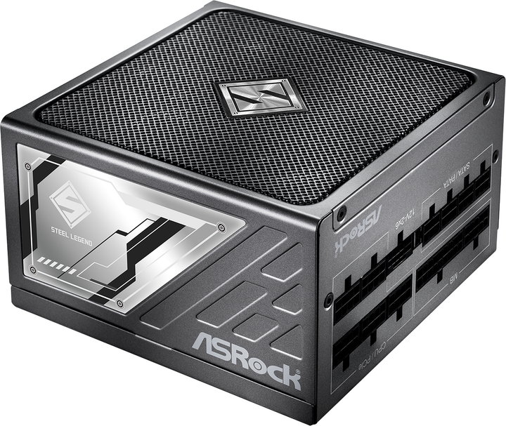 Блок живлення ASRock Steel Legend SL-850P 850W 80 Plus Platinum Black (90-UXS085-PFEAAA) - зображення 2