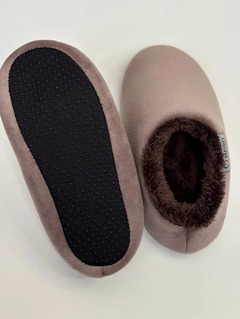 Тапочки детские домашние велюровые Мокко/Шоколад Maybel 26-27 222-99 (4213_1) - изображение 6